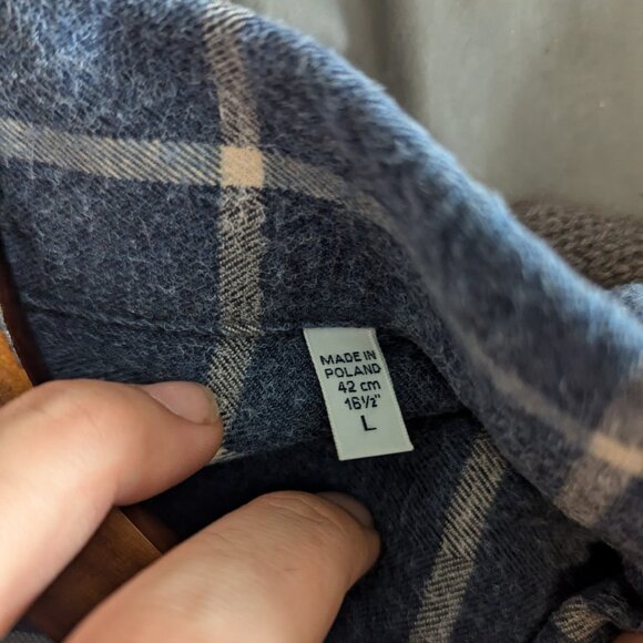 EMANUEL BERG - Cotton tencel blend checked shirt - Sz L - Picture 8 of 9